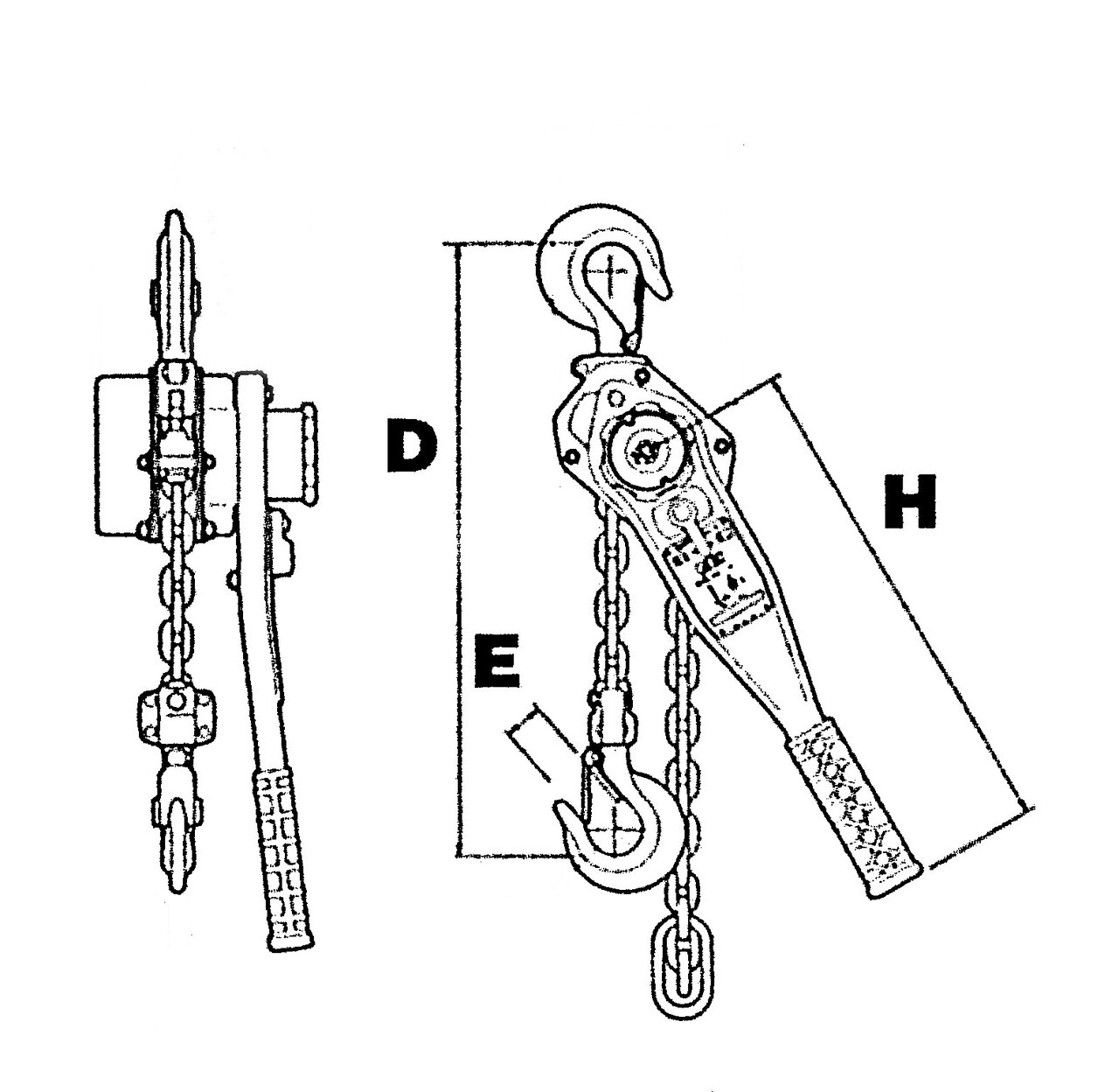 Lever Hoist for Lifting Elephant YII Light Weight Certex Finland